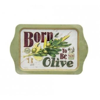 Petit plateau métal - Born to be olive - lamaisonneedines