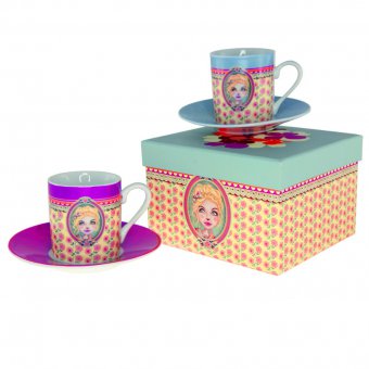 Set 2 tasses - Lili Petrol Chloé - lamaisonneedines