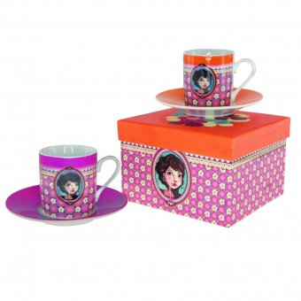 Set 2 tasses - Lili Petrol Emily - lamaisonneedines