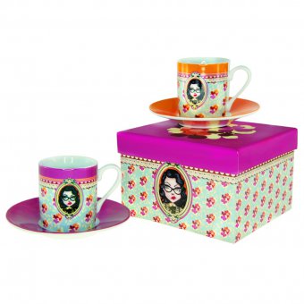 Set 2 tasses - Lili Petrol Jude - lamaisonneedines