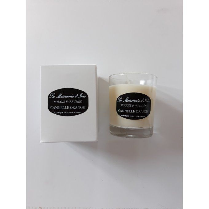 Bougie parfumée artisanale 130 gr - cannelle orange