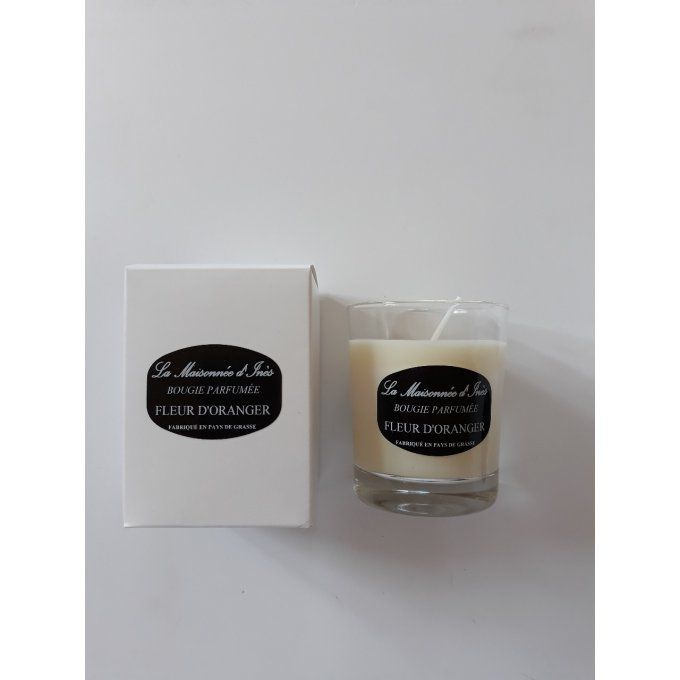 Bougie parfumée artisanale 130 gr - fleur d'oranger