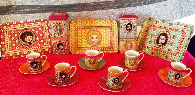 Set 2 tasses - Lili Petrol Emily